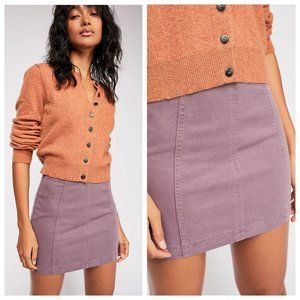 Free People Purple Mini Skirt
